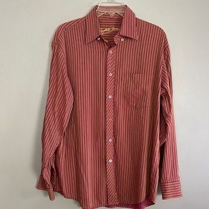 Bugatchi Uomo men striped button down shirt